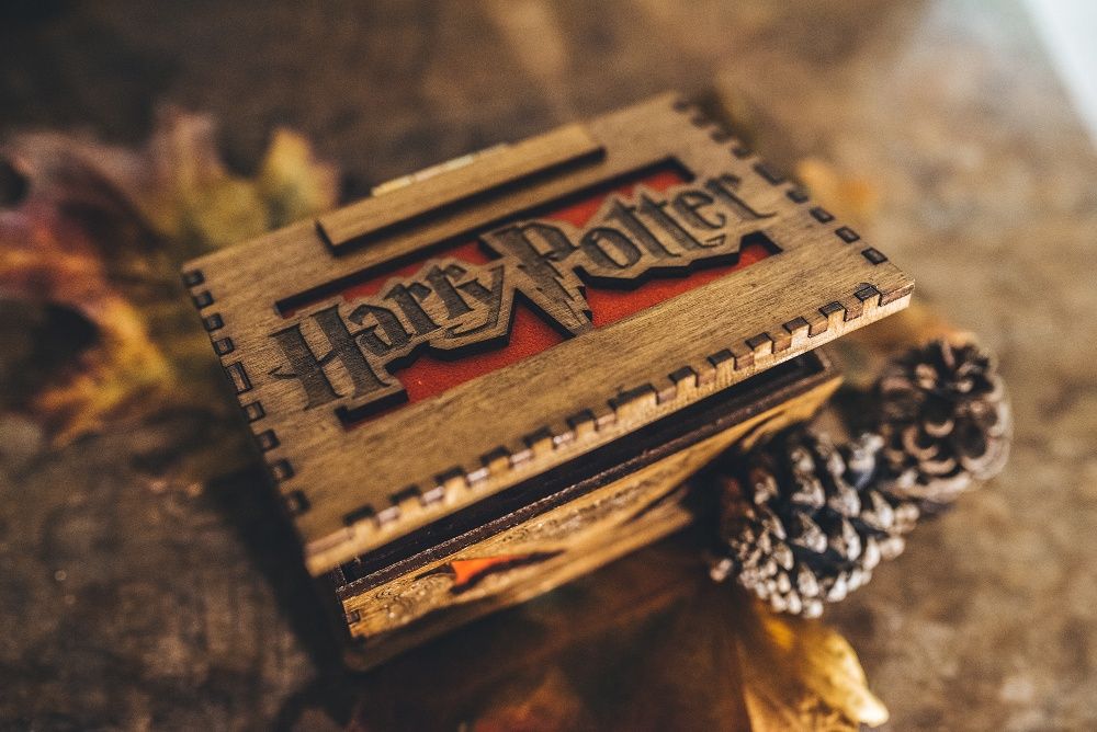 Дървена кутийка Хари Потър, harry potter музикална кутийка