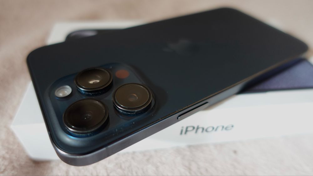 Iphone 15 pro max, blue titanium 256GB