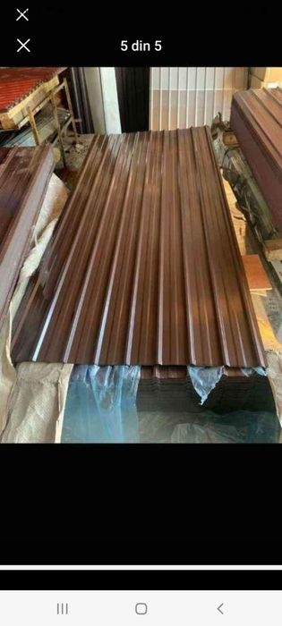 Vând tablă cutată gri antracit