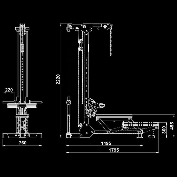 Скрипец със Свободни Тежести / Лат Машина / Фитнес Уред / Lat Pulldown
