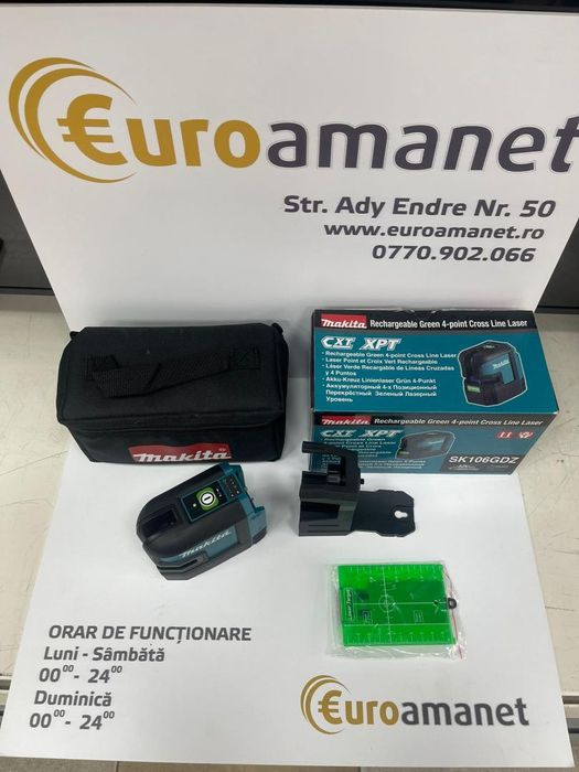 Laser de actiune Makita SK106GDZ 12V 35mm fara baterie si -A-