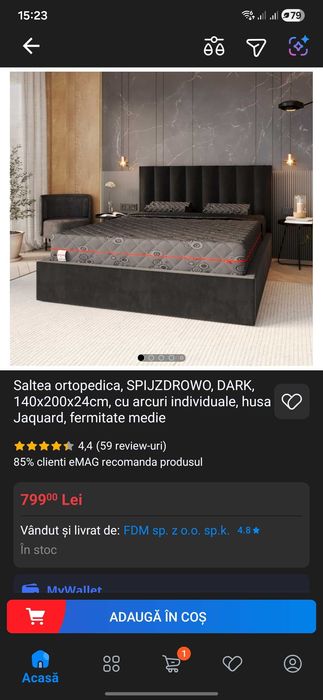 Vand saltea 140×200