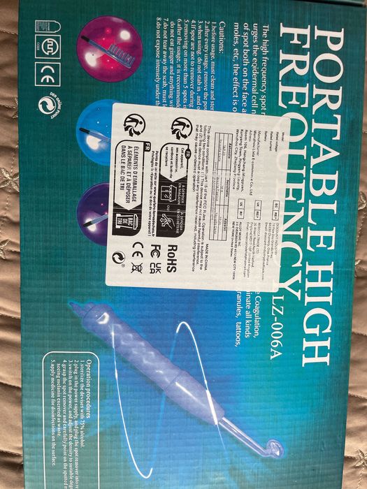 Дарсонвал с четири представки