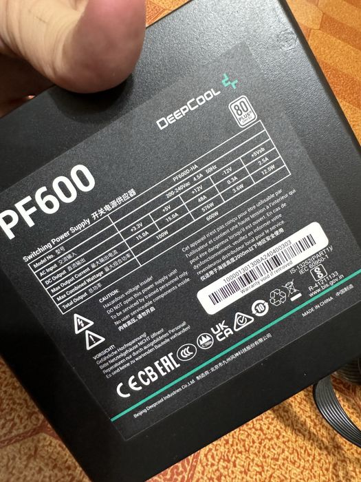 Блок питание deepcool pf 600w +80