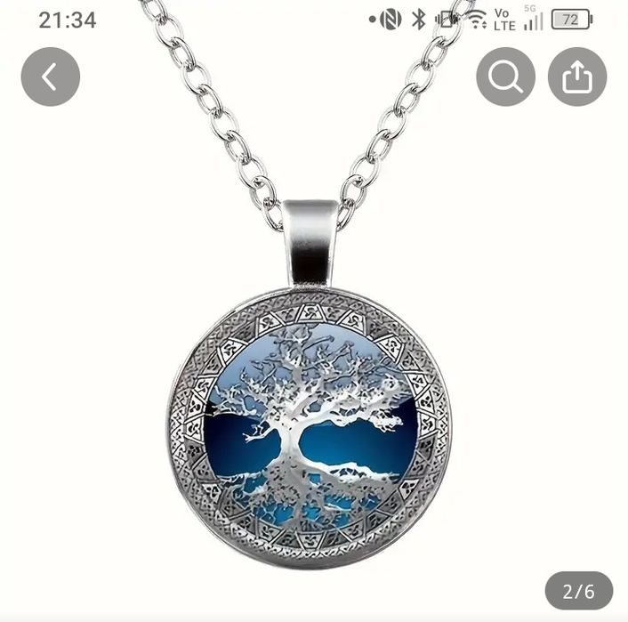 1 чифт обеци + 1 гривна + 1 колие Комплект ретро бижута Сребърно покри