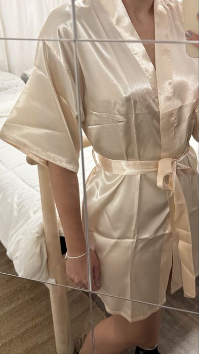 Halat de baie din satin / halat domnisoare de onoare