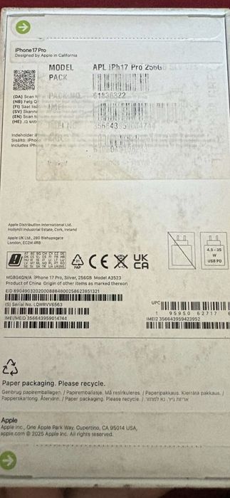 Iphone 17 Pro Silver  sigilat