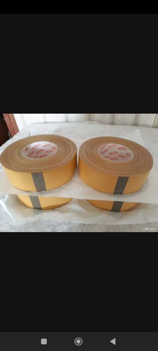 Клейкая лента скотч ткань двухсторонняя. Оригинальное