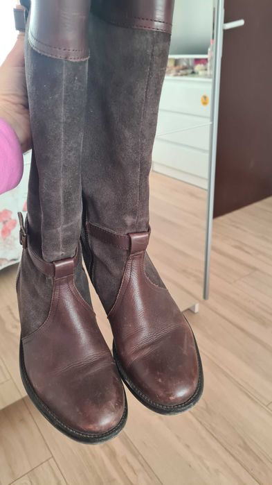 Дамски кафеви ботуши