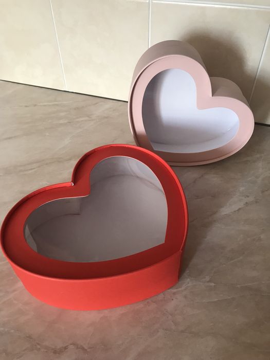 Коробки-сердца из плотного картона
