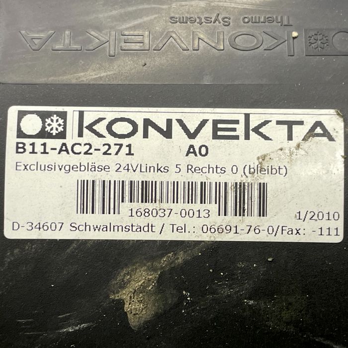 B11AC2271 Ventilator de încălzire KONVEKTA Urbino, Alpino, Vacanza (1999-) SOLARIS