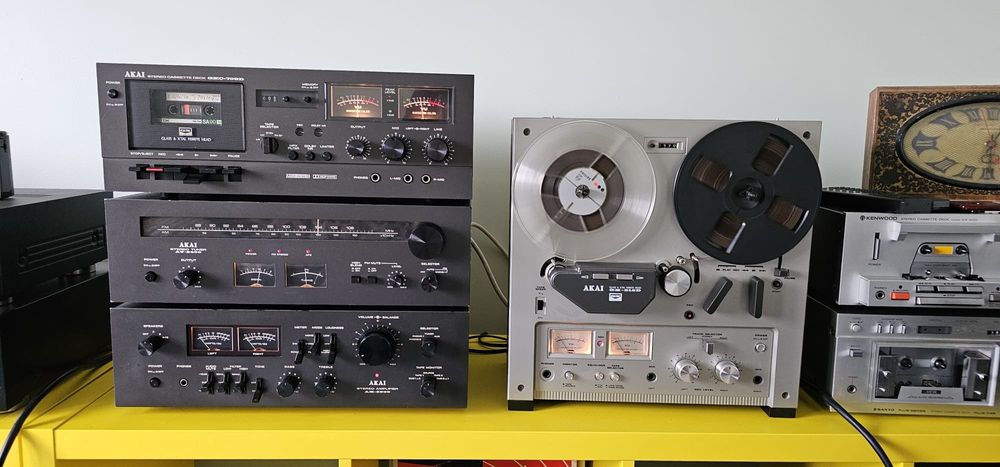 Superbă Linie Vintage Akai AM 2600, Akai GXC 709d, Akai AT 2400