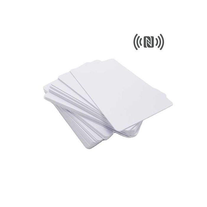 Carduri albe PVC NFC NTAG213 pentru imprimante inkjet, print fata-verso, 10 carduri/set