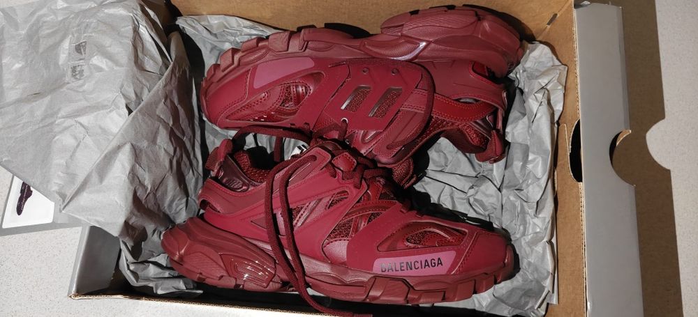 Balenciaga Track originali nr 39 sneakers luxury burgundy