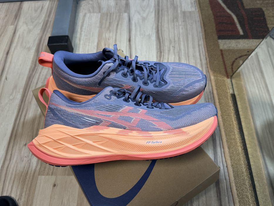 Чисто НОВИ! Asics SUPERBLAST 2 greyish purple/coral reef