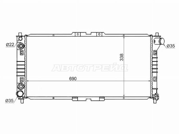 Радиатор Двигателя Mazda 626