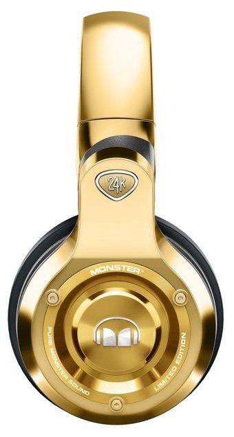 Нераспечатанные наушники Monster 24K DJ Over-Ear Gold Limited Edition