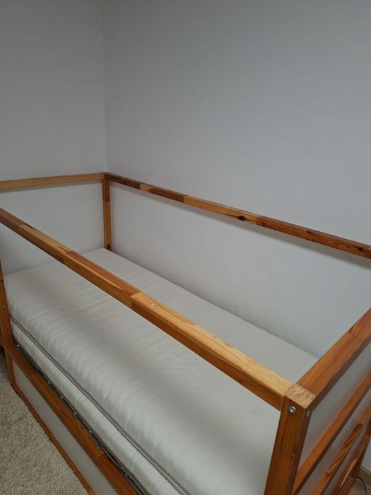 Pat etajat cu saltele Kura Ikea