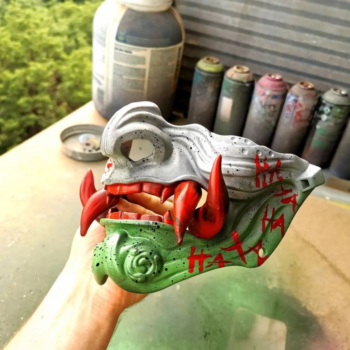 Японска маска самурай Yokai Japanese mask samurai oni