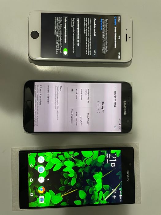 Telefoane iPhone 6S   Samsung Galaxy S7   Sony Xperia L1