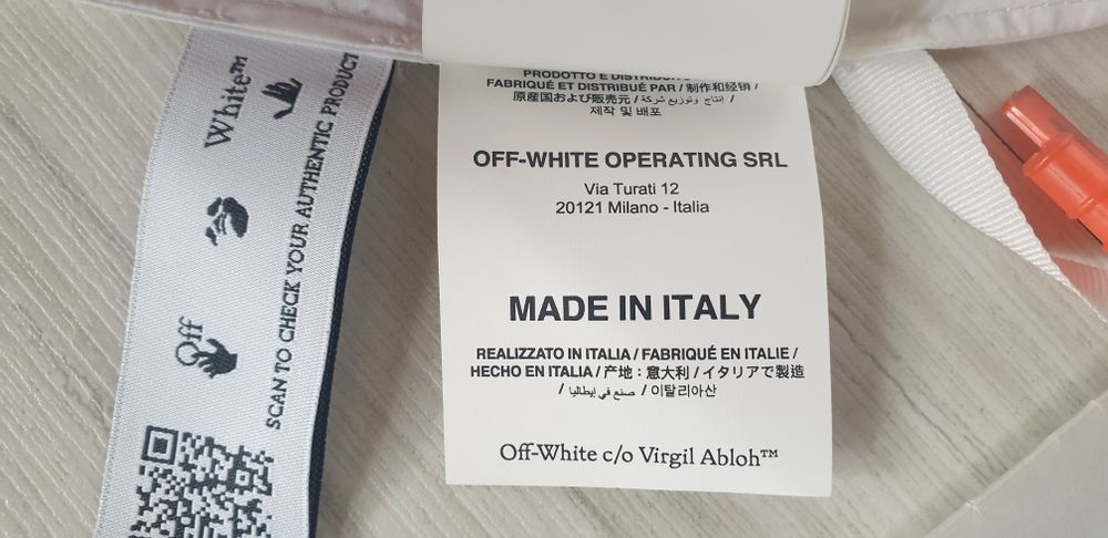 Off White Cotton Dress Italy  36 / S НОВО! ОРИГИНАЛ! Дамска  Рокля