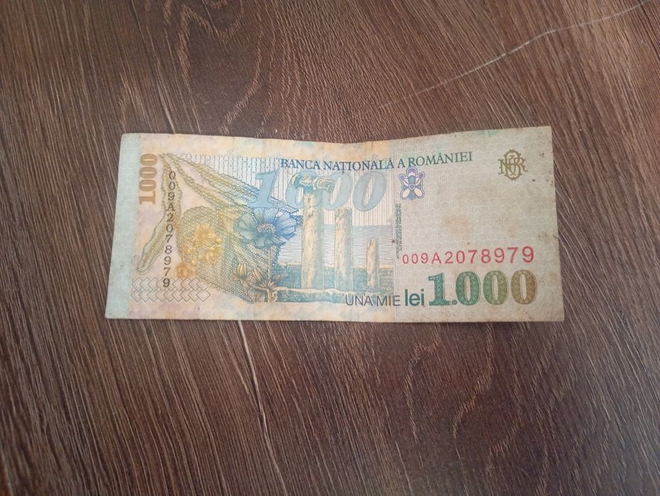 Bancnotă 1.000 lei (O Mie Lei) 1998 - Mihai Eminescu / Colecție / Nostalgie