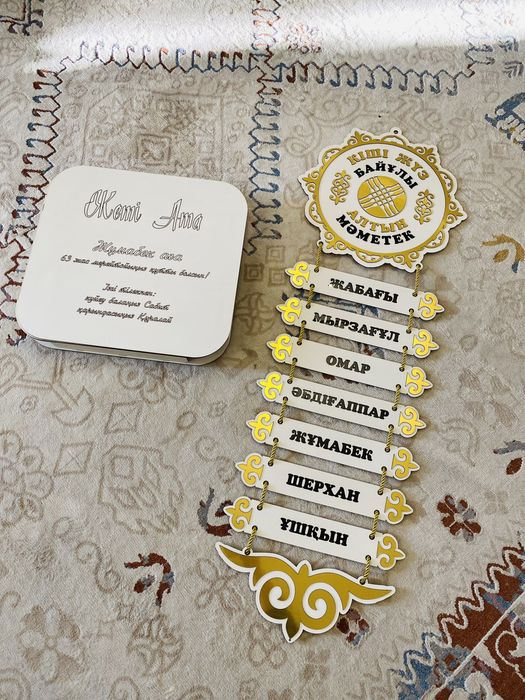 Панно «Жетi Ата», шежiре.