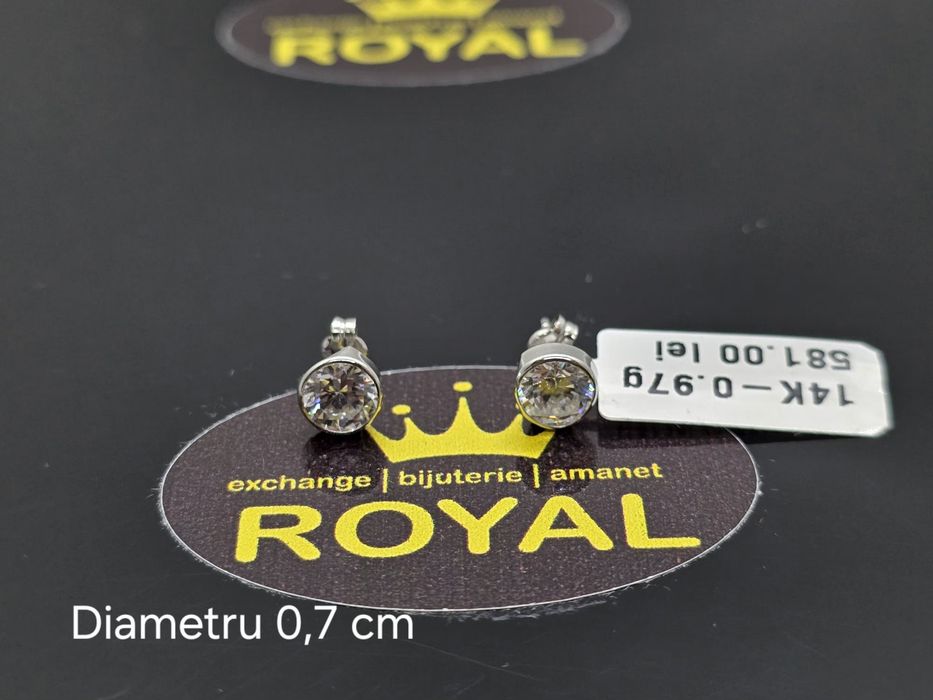 Bijuteria Royal: Cercei aur 14k/0.97 gr