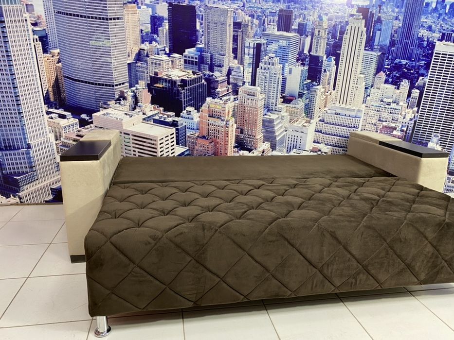 Идеа12 очень прочный раскладной диван.с бельевым ящиком и полочками