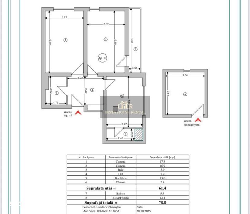 Apartament 67 Mp Brasov Vechi Panoramic View *Ideal Investitie*