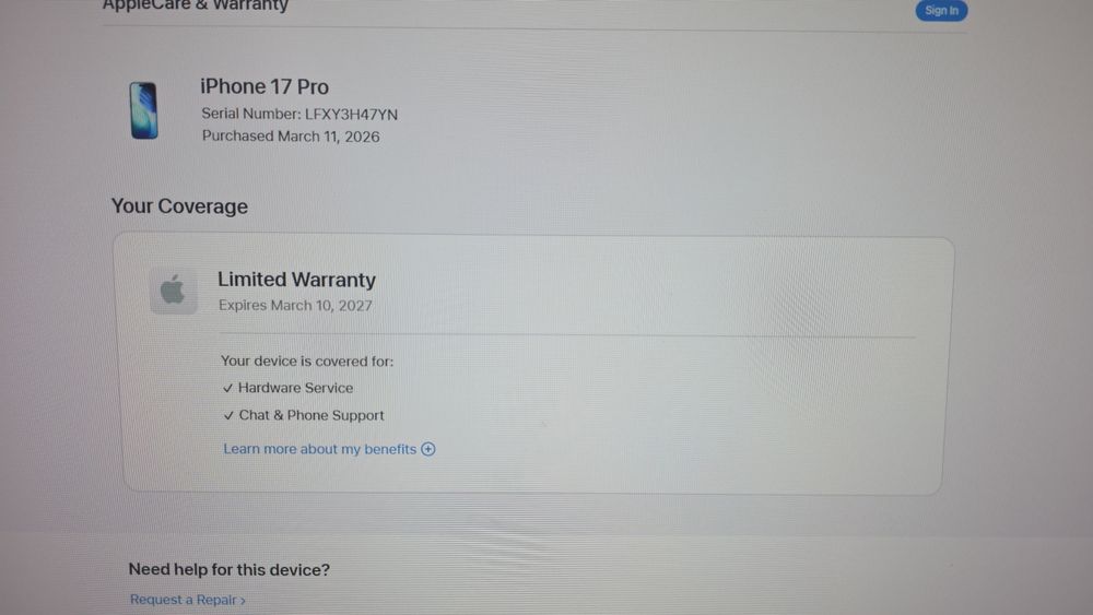 Iphone 17 pro 256gb nano SIM