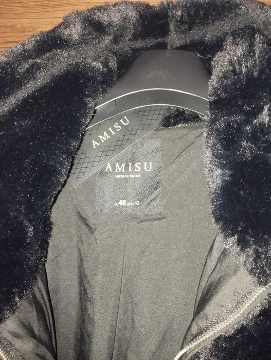 Палто с изкуствен косъм