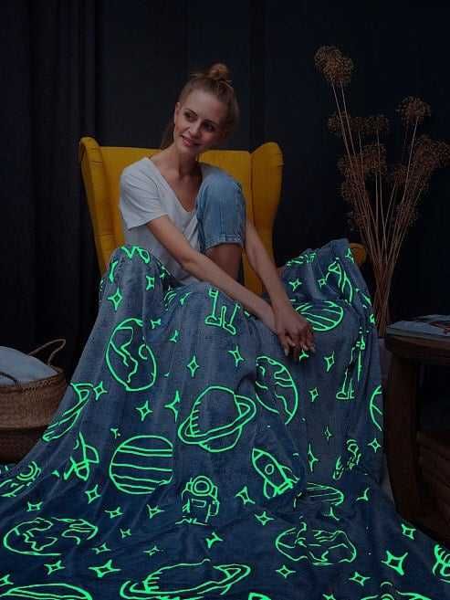 Плед (одеяло) светящийся в темноте 220 * 240