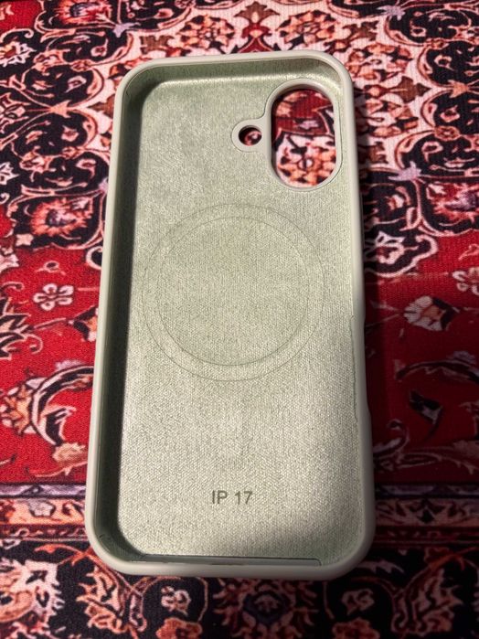 iPhone 17 husă de telefon din silicon cu MagSafe, verde deschis