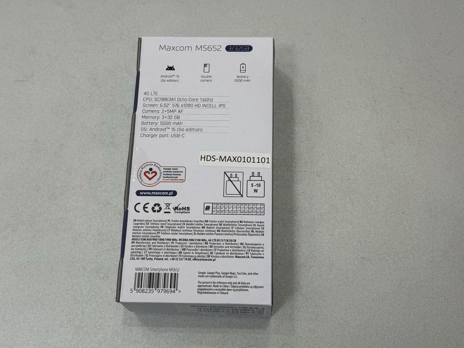 Maxcom MS652, 32 gb, 3 gb ram, Black, dual sim, nou la cutie