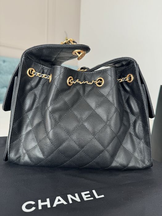 Geantă premium, stil Chanel – piele naturală