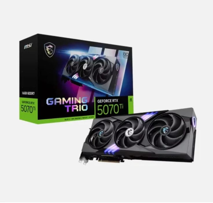 MSI RTX 5070 Ti Gaming Trio 16G абсолютно новая видеокарта