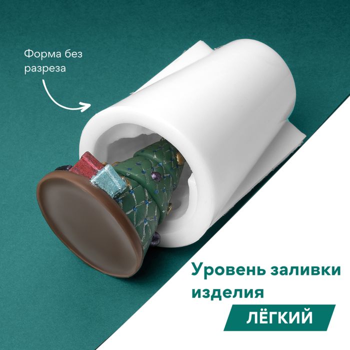 Силиконовая форма: Елка с подарками