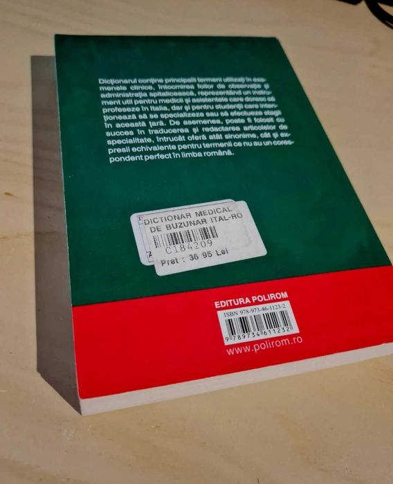 Dictionar medical de buzunar italian-roman/roman-italian