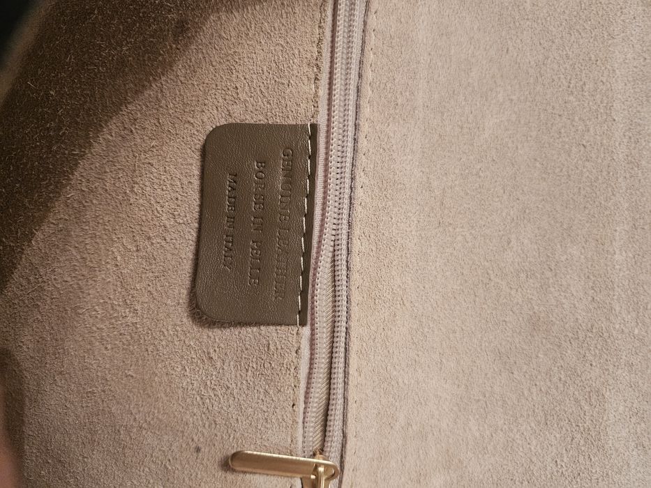 Естествена кожа италианска шик чанта