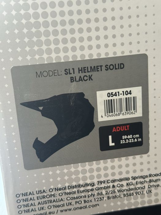 Каска O'Neal SL1 Solid Black – Размер L