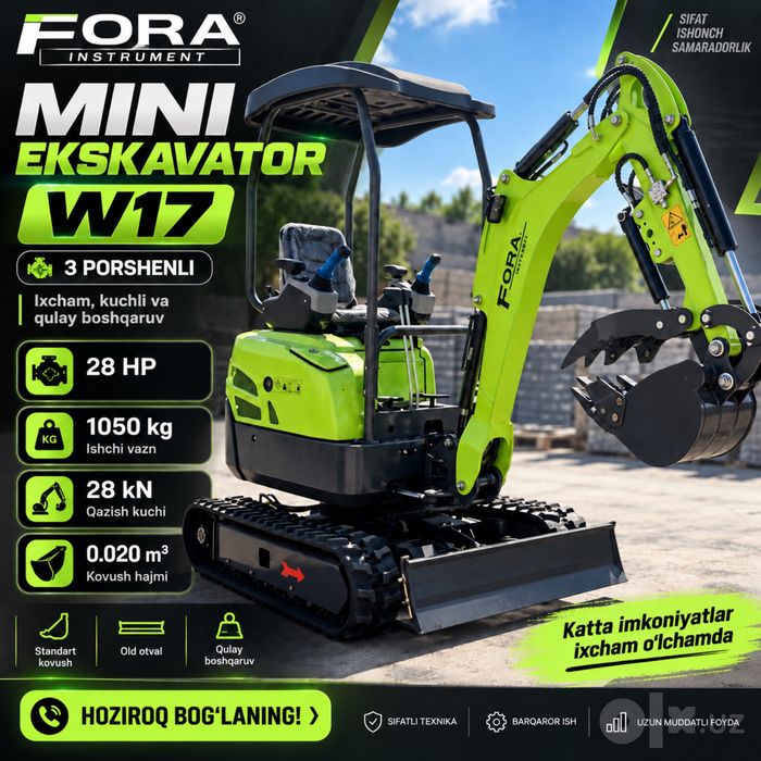 Mini-ekskavator W17