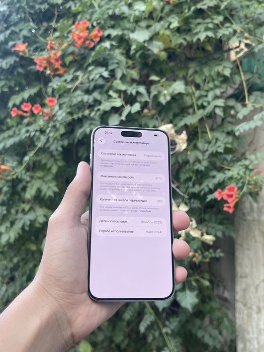 Iphone 15 pro max 256gb 91%