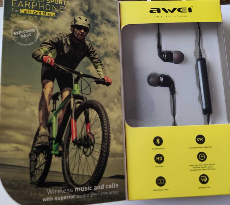 Awei A960BL Bluetooth V4.0 Стерео Слушалки