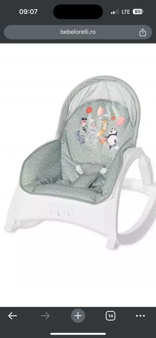 Fotoliul balansoar bebelusi