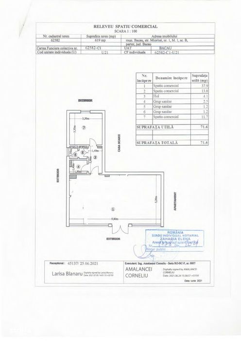 Spatiu comercial 72 mp - Bacau, Mioritei Nr. 1
