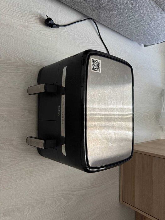 Friteuza cu aer cald si grill dubla Tefal Dual Easy Fry & Grill, 8.3L, 2700W