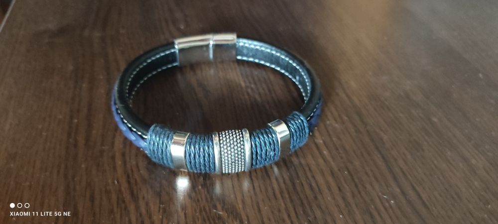 Мъжка кожена гривна - отлично качество!!!