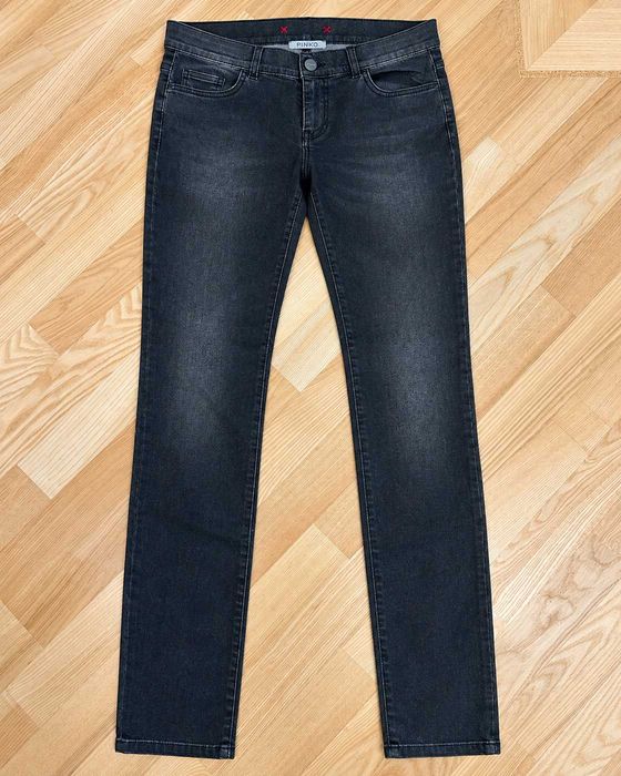 Blugi Pinko damă negri, mărimea L, model Zolfo, croială slim