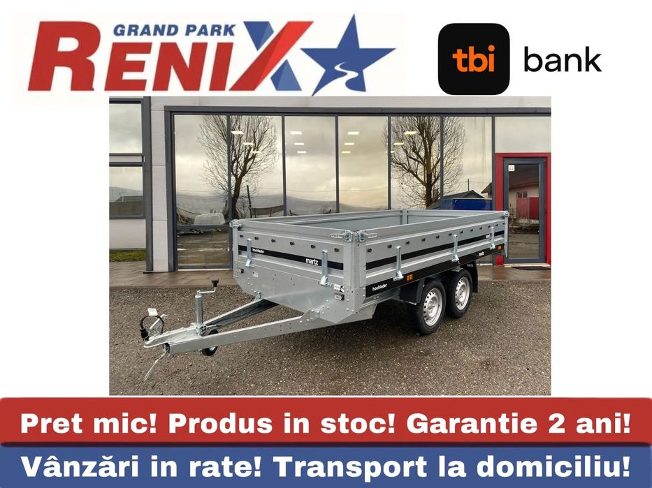 Martz Remorca auto Hochlader 300/150/40  2 axe 750kg Remorca transport auto